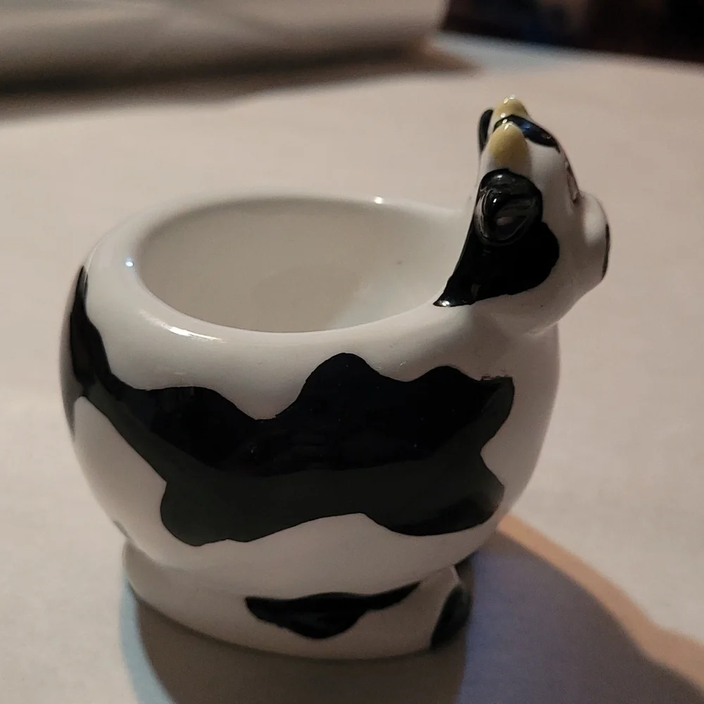 Bella Casa Cow Egg Cup NWT